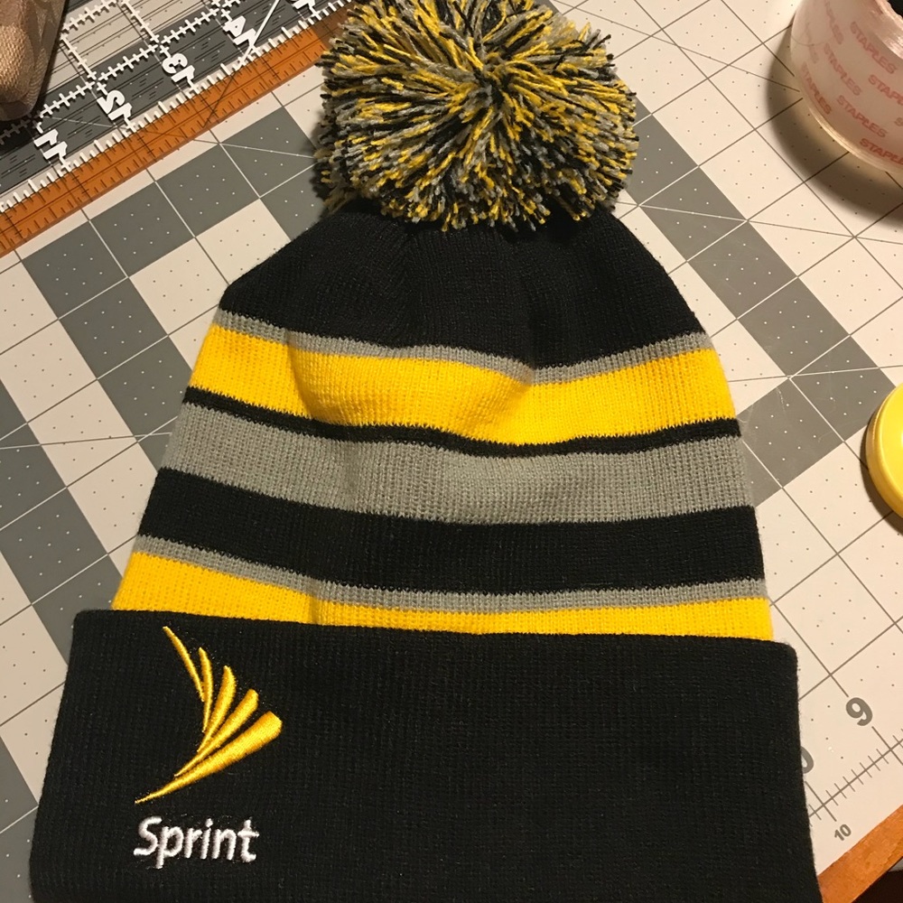 Black and yellow sprint promotional beanie steeler